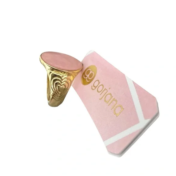 Gorjana Pink and Gold Classic Ring, NWT, Size-8, Gorjana Women’s Ring - Picture 5 of 6
